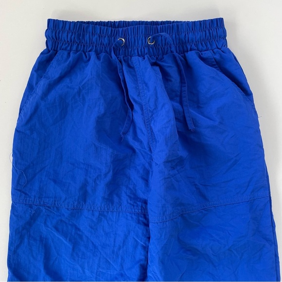 The Giving Movement Bright Blue Women's Nylon Windbreaker Pants Joggers Size XS - Picture 3 of 10